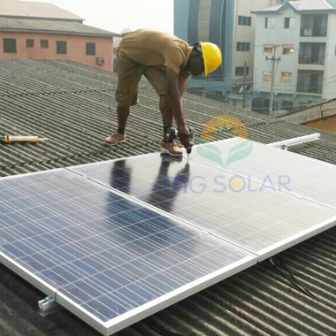 85KW Metal Roof Mounting System in Nigeria